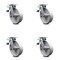 Service Caster 8 Inch Semi Steel Caster Set with Roller Bearings and Total Lock Brakes SCC SCC-TTL30S820-SSR-4 - alternate 1